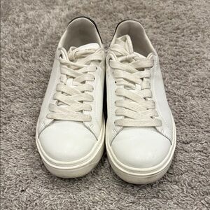 Steve Madden Cream Lace-Up Sneakers